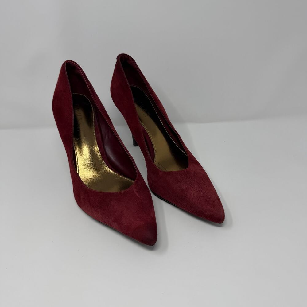 Lauren Ralph Lauren Suede Pumps Burgundy 8.5B Heels